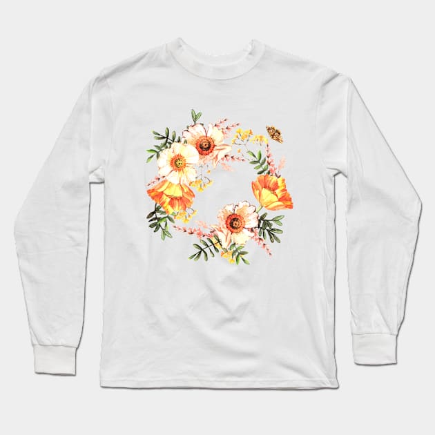 Delicate wreath Long Sleeve T-Shirt by AnnaY 